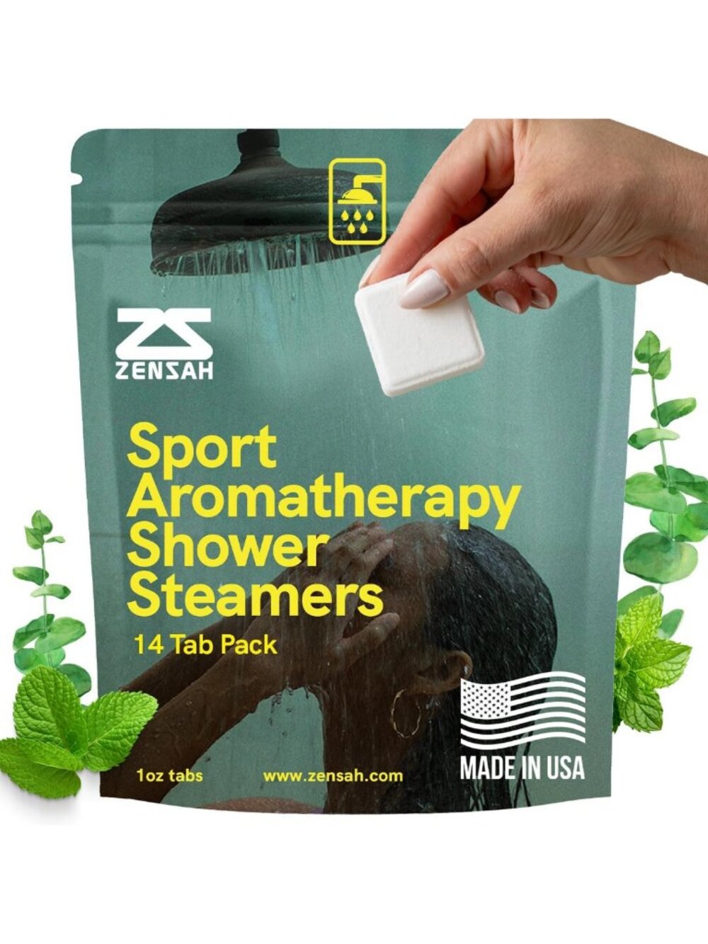 Sport Shower Steamers for Runners - USA Made, Aromatherapy Essential Oils Gift